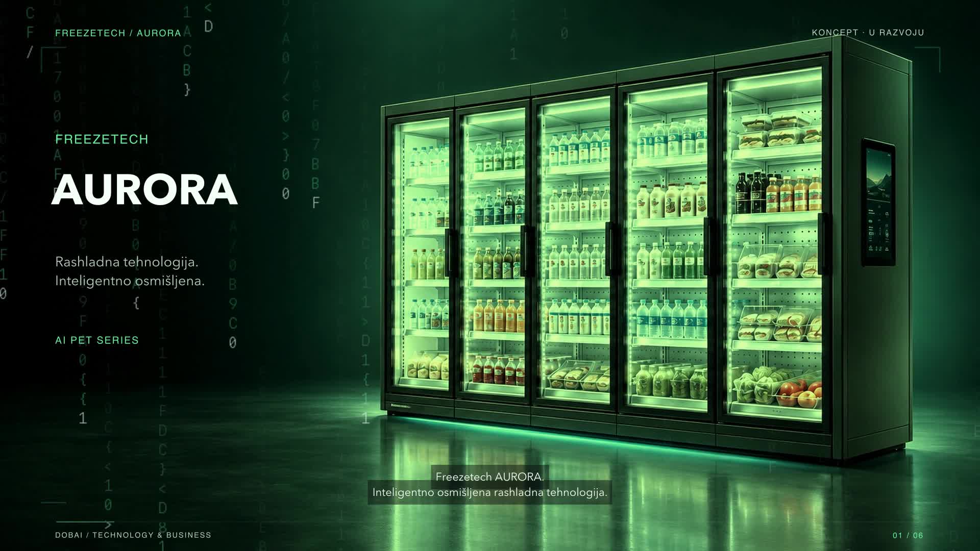 Vizual razvojnog projekta Freezetech AURORA